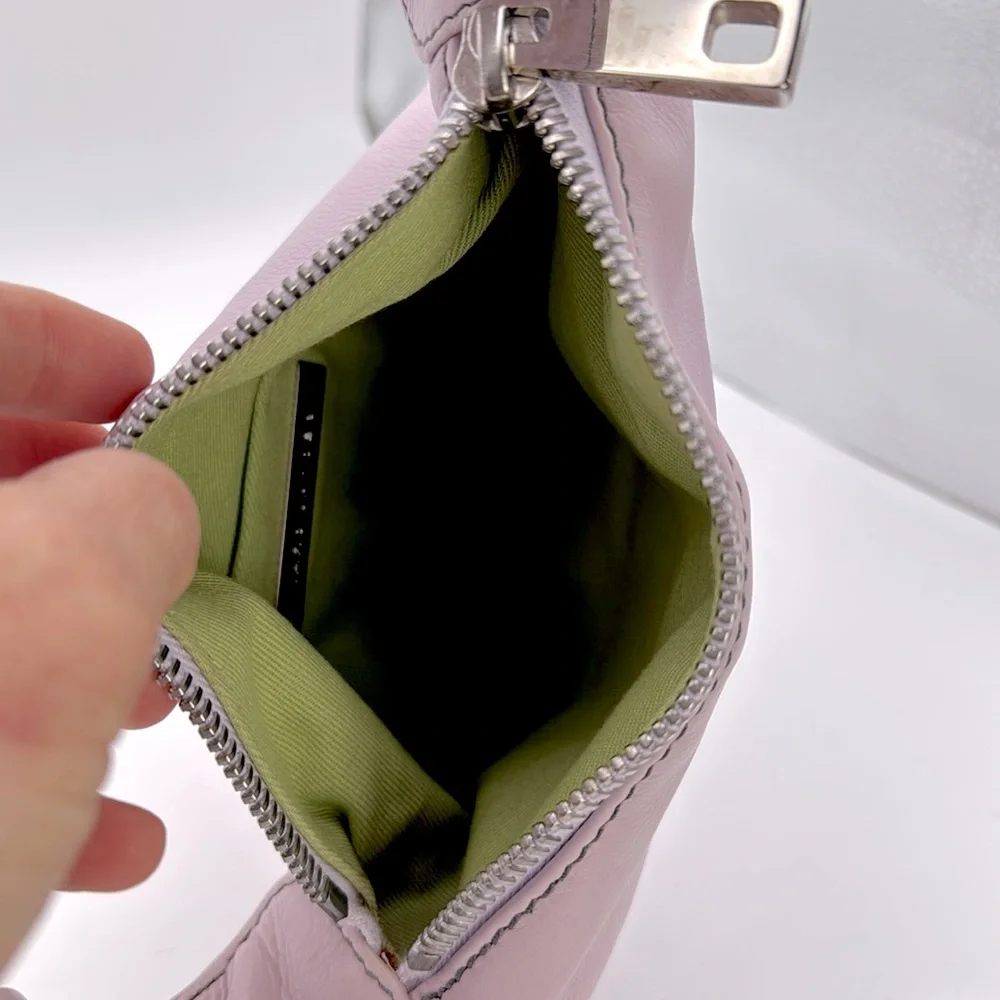 Marc Jacobs - women’s Hobo mini Bag Lilach genuine leather one shoulder top zip